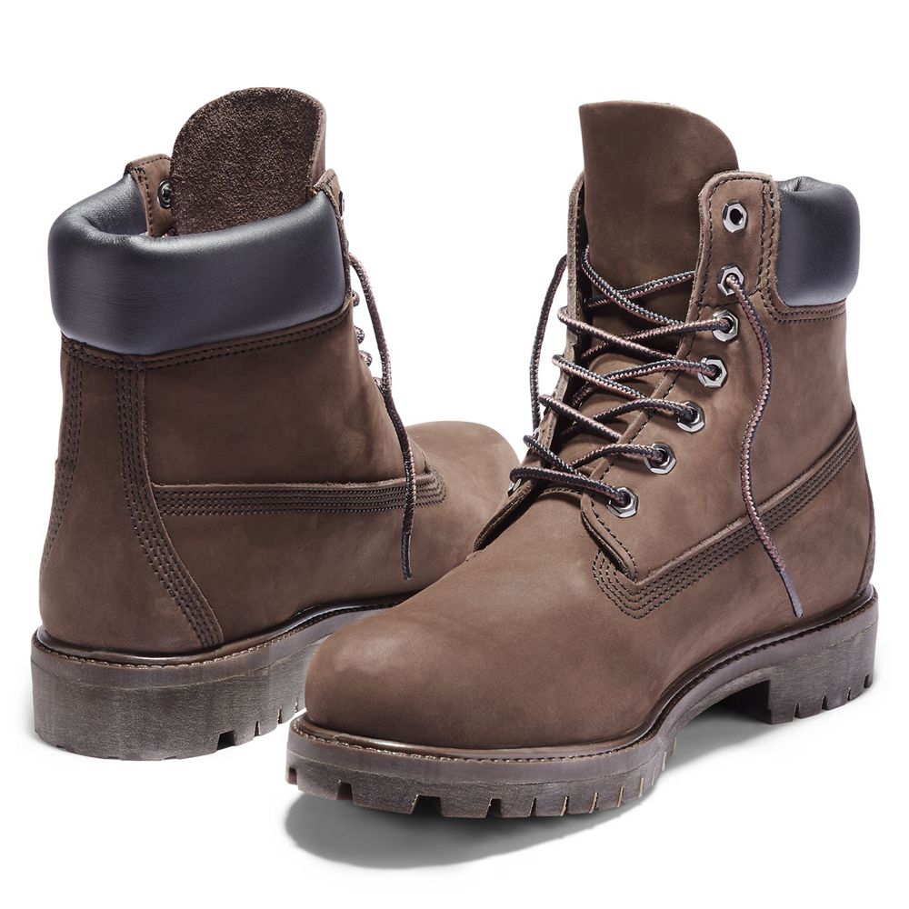 Botas de Nieve Timberland Hombre 6-Inch Premium Waterproof Marrones - Chile HOZ-860517